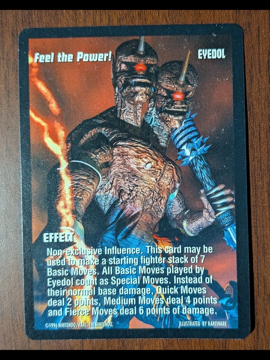 Nintendo Other - 1996 TCG Killer Instinct Eyedol Card